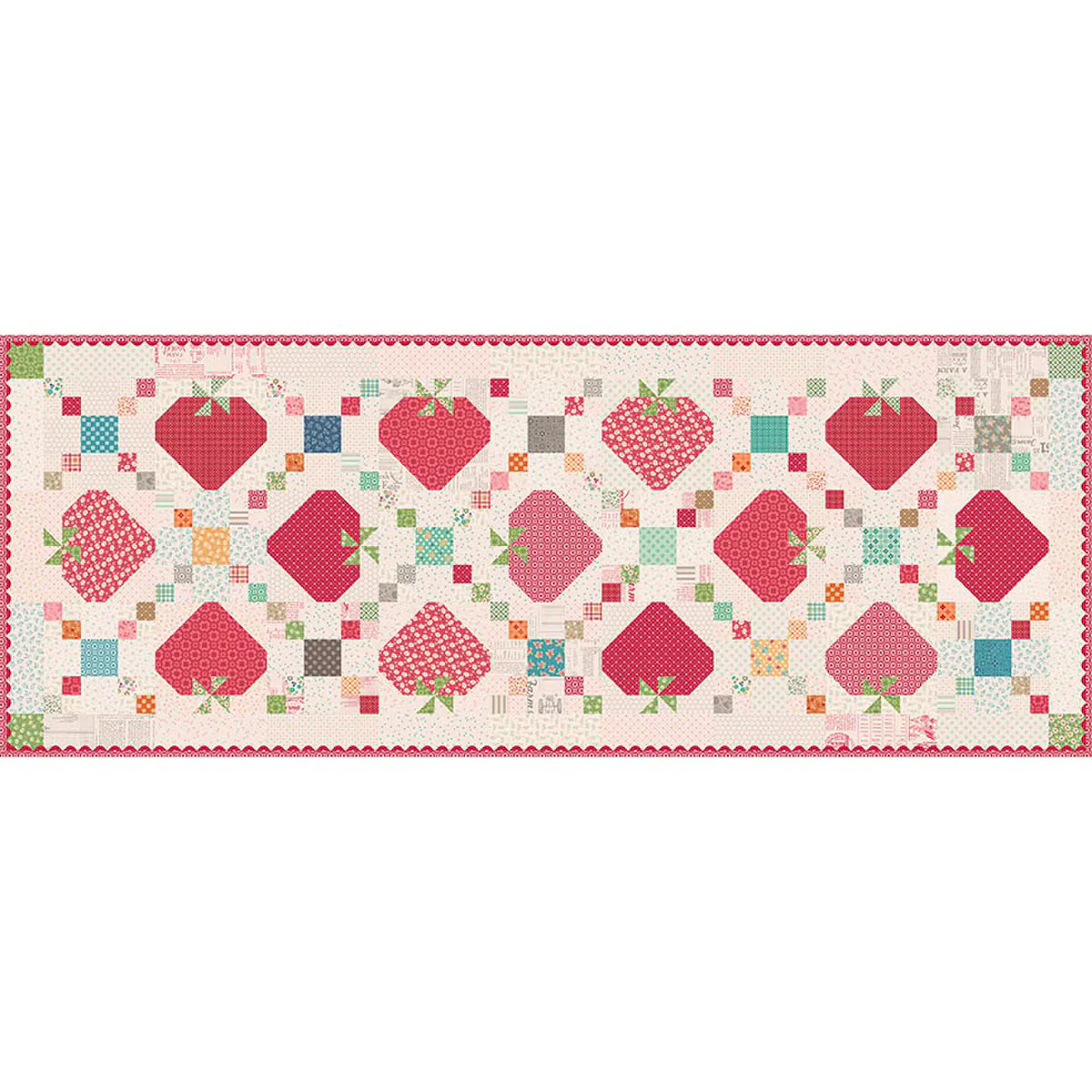 Quilt Kit, Boxed Set - Farmer's Daughter Sweet Strawberry Patch RUNNER by Lori Holt